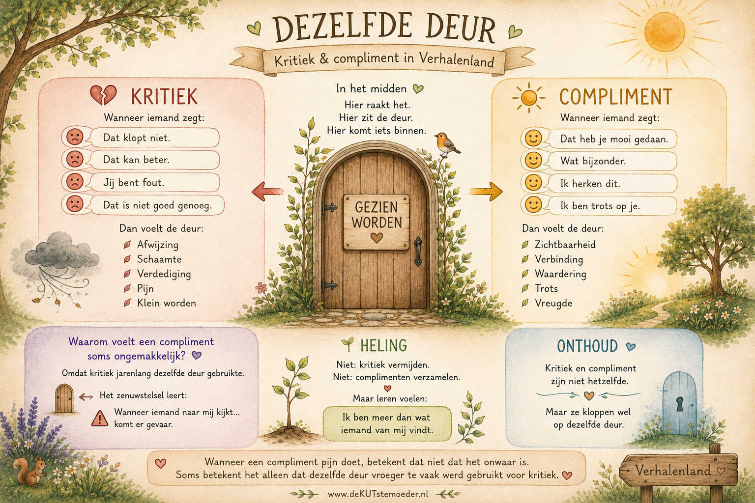Schema Kritiek versus compliment